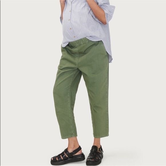 Hatch Maternity The Isla Utility Pant in Army green sz:0/XS - Picture 1 of 13